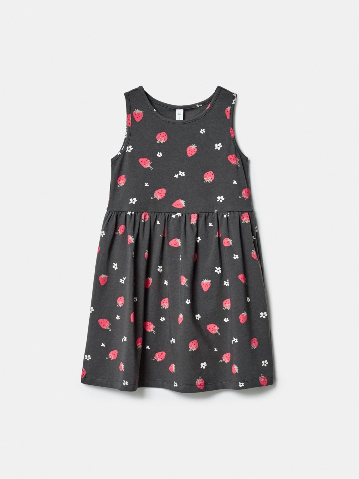 Трикотажное платье Sela с принтом, серый, арт. 54659