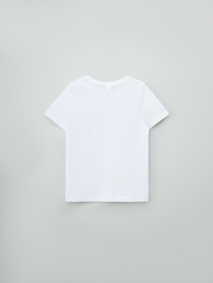 Базовая белая футболка детская - фото 1