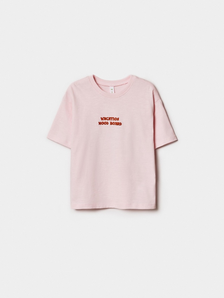 футболка оверсайз с принтом для мальчиков из россии вид сбоку