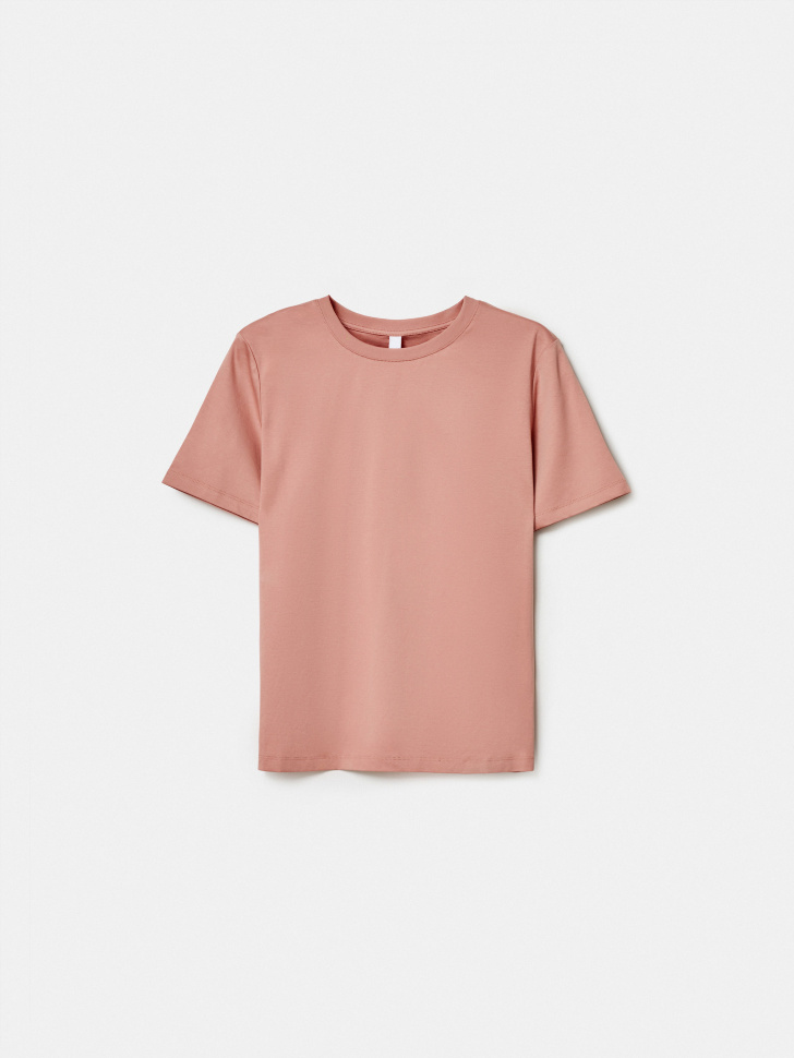 Футболка оверсайз Sela из модала и шелка, розовый, арт. 52042