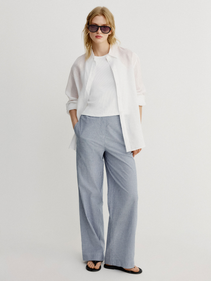 Брюки прямого кроя Sela, синий, арт. 52545