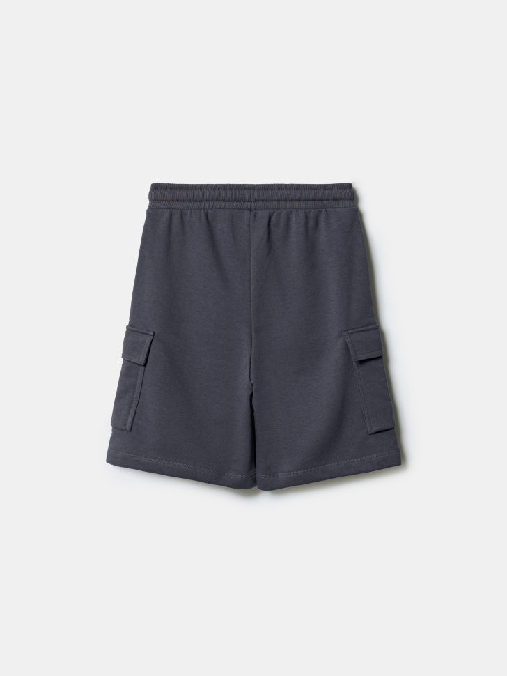 трикотажные шорты-карго для мальчиков по цене 1499 руб вид справа