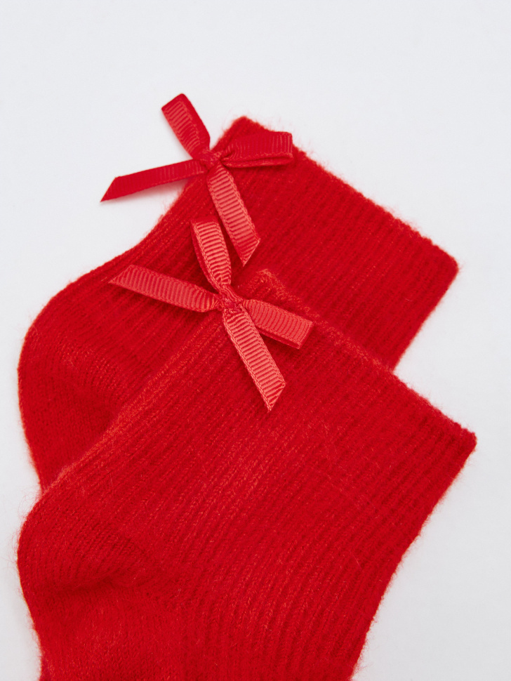 пушистые носки с бантиком 4610517382863 по акции