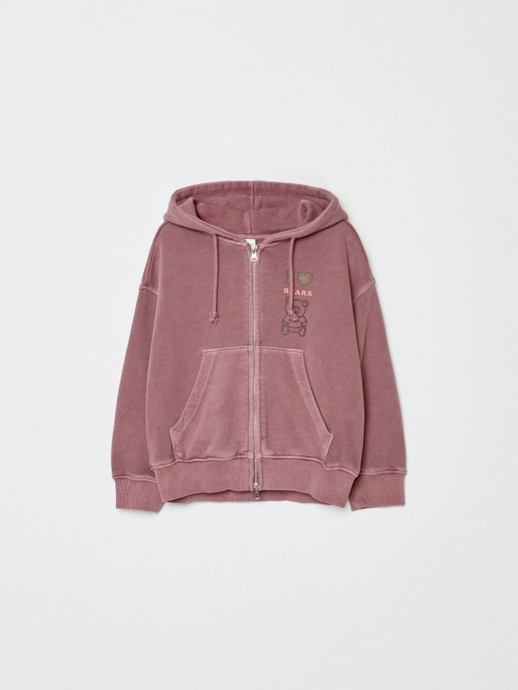 толстовка на молнии с принтом для девочек 4680798537405 фотография