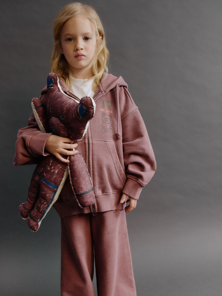 Толстовка на молнии с принтом, арт. 32056