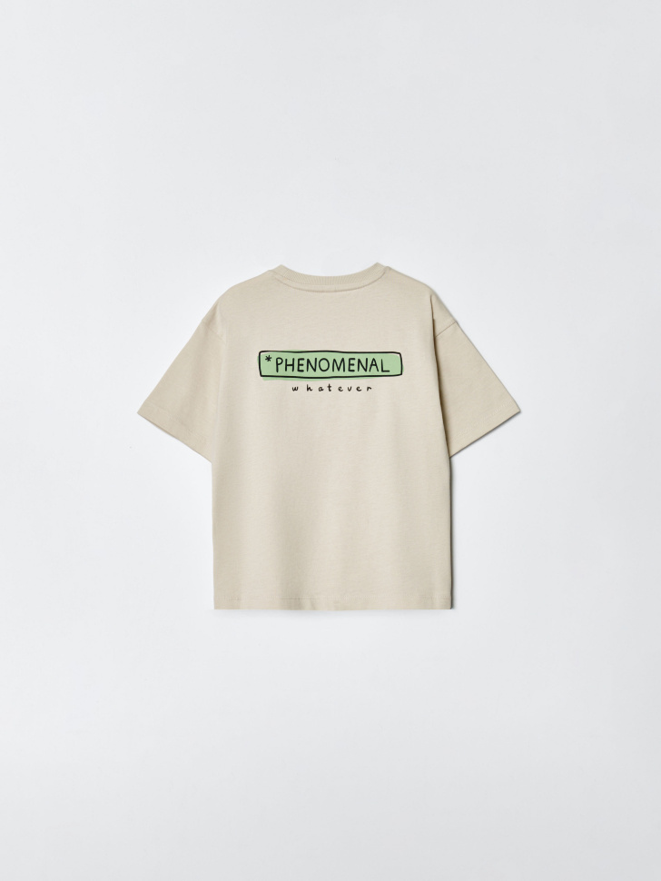 футболка оверсайз с принтом для мальчиков от бренда sela вид слева