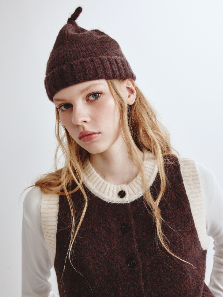 

Вязаная шапка-бини из линейки SELA Young, SL6801213301