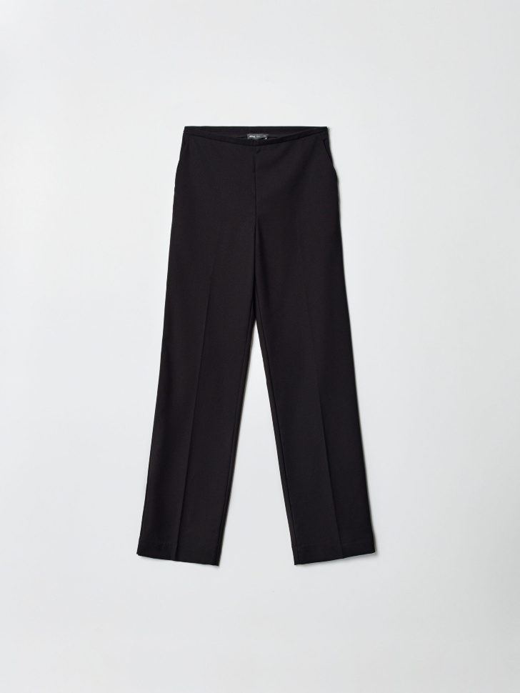 Классические костюмные брюки Sela со стрелками, черный, арт. 35048