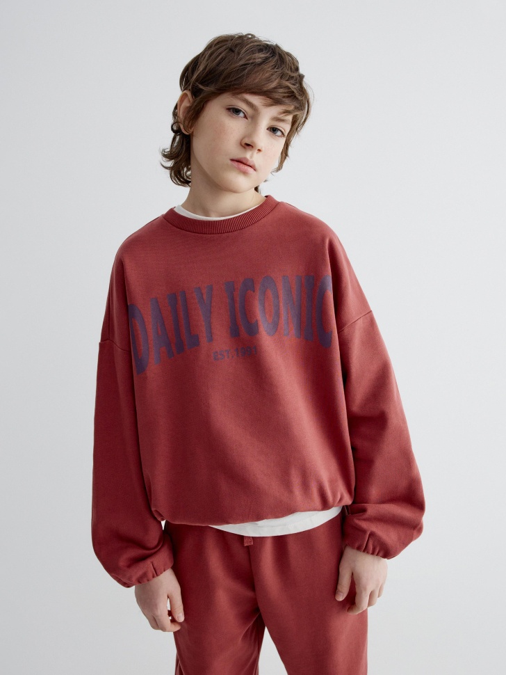 Свитшот SELA для мальчиков с принтом, арт. 38704