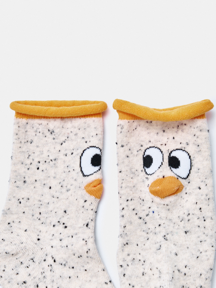 длинные носки с принтом детские от бренда sela вид слева