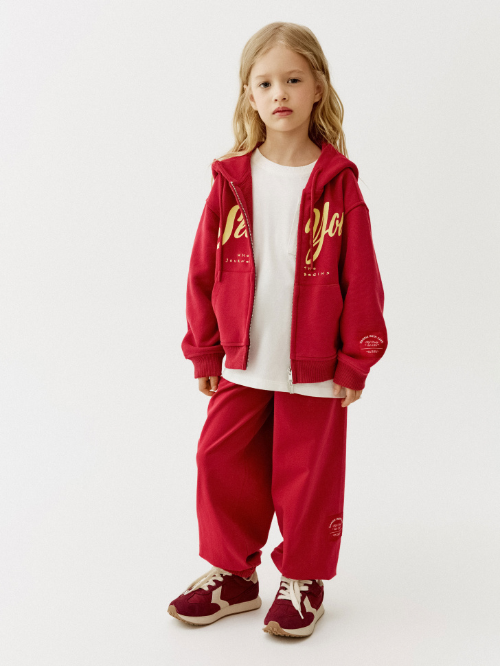 Джоггеры оверсайз Sela, красный, арт. 52623