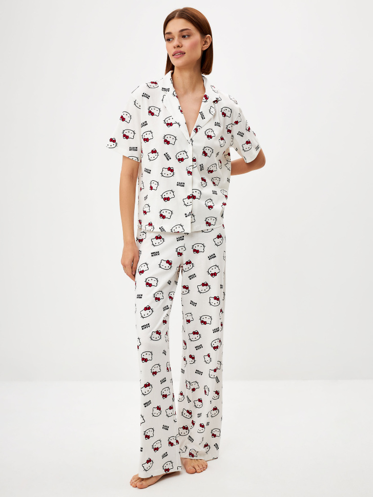 

Трикотажная пижама с принтом Hello Kitty