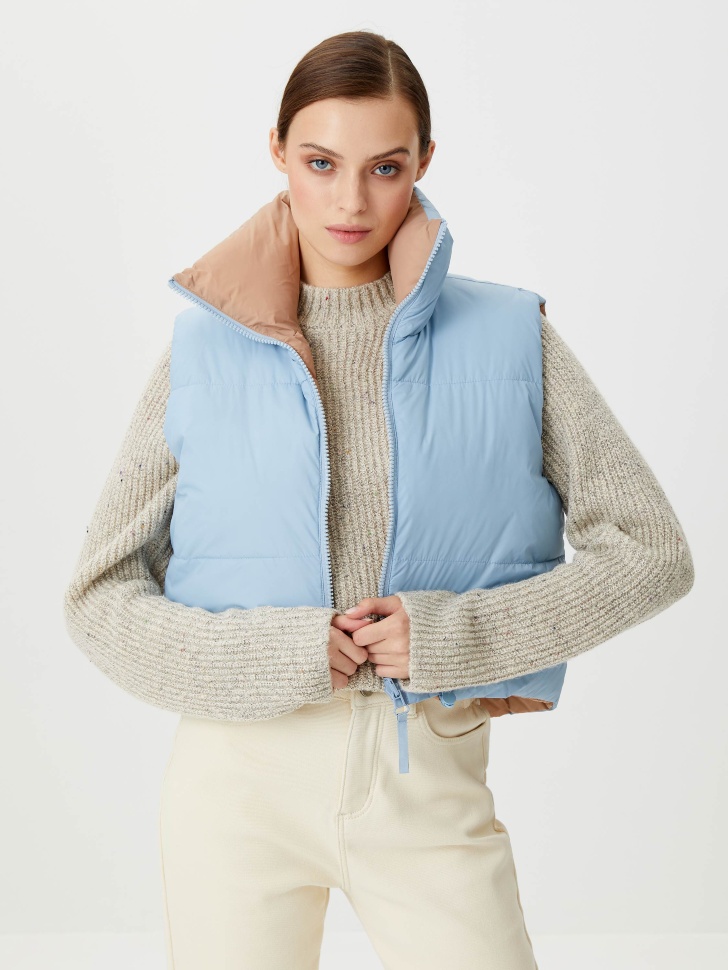 

Двусторонний жилет, Голубой