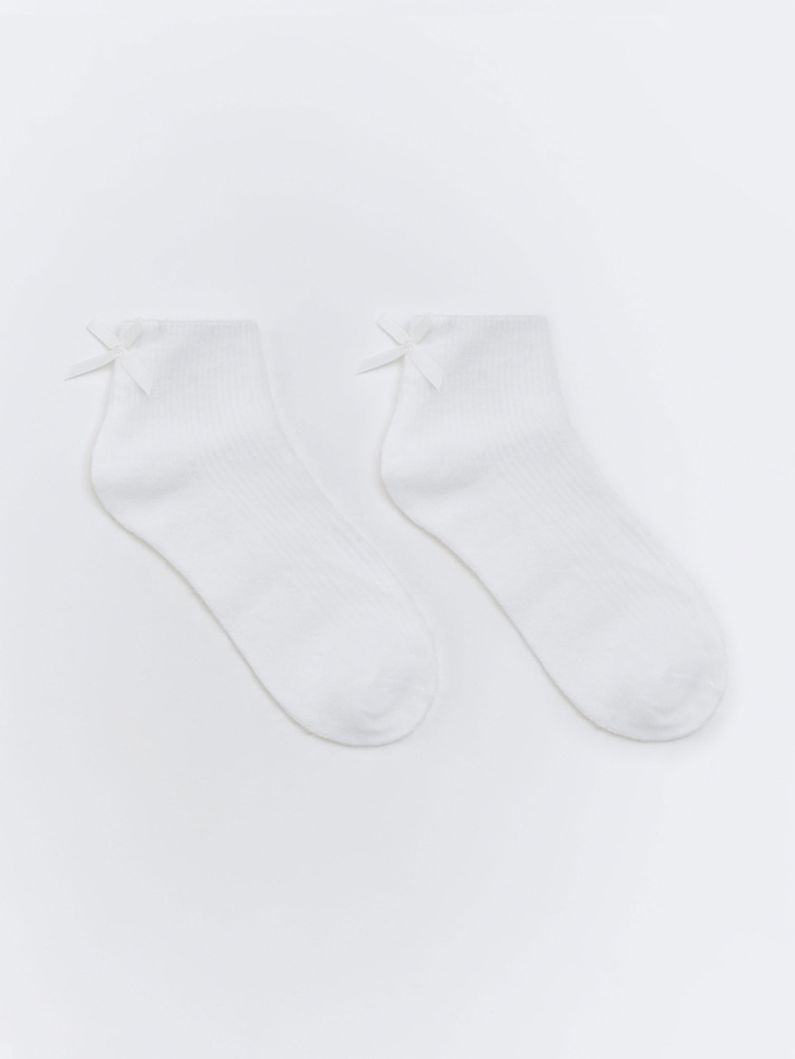 пушистые носки с бантиком 4610517382849 фотография