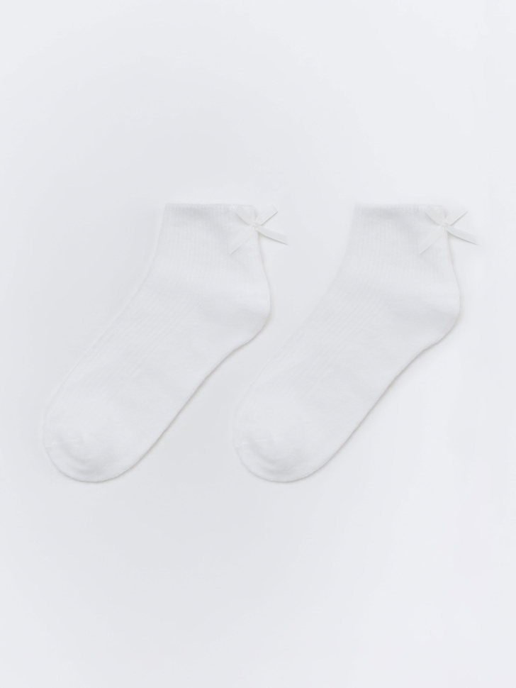 пушистые носки с бантиком 4610517382849 в интернет магазине