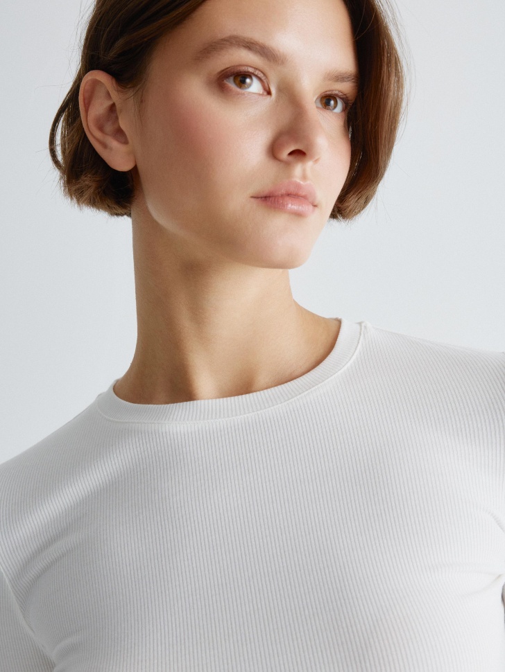 базовый лонгслив в рубчик 4610517131188 с промокодом