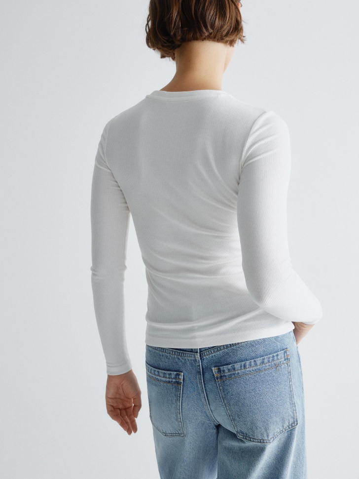 базовый лонгслив в рубчик 4610517131188 купить с доставкой