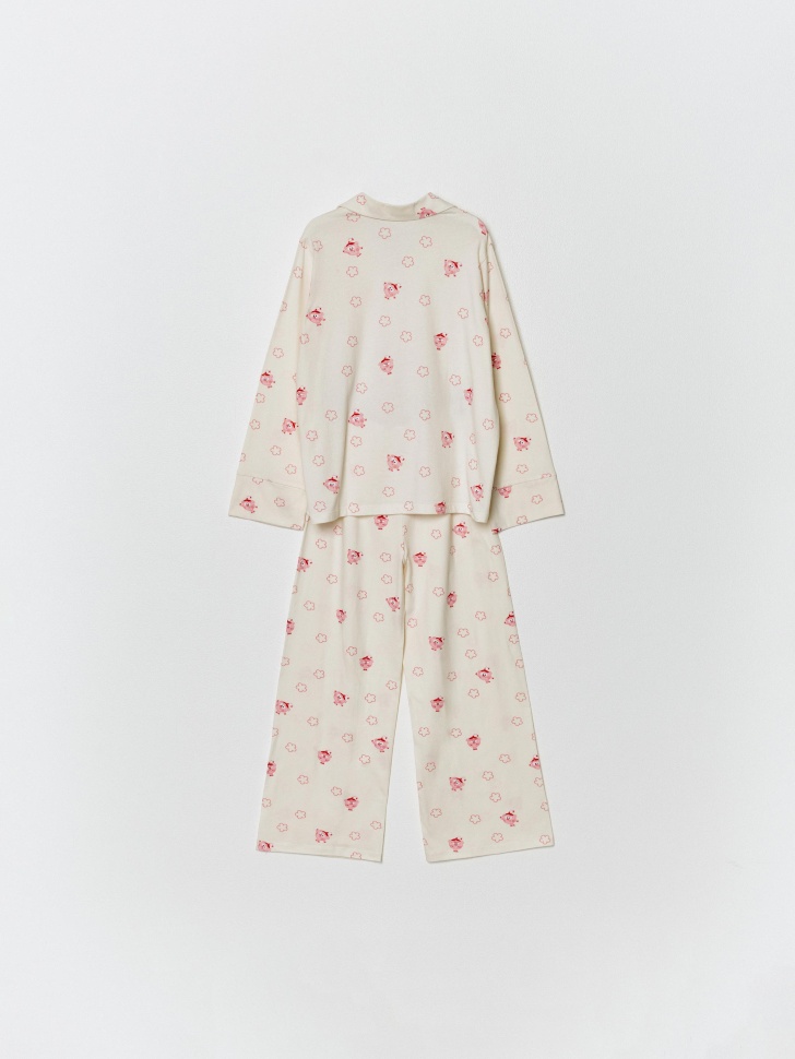 трикотажная пижама для девочек с принтом  x смешарики 4610517236609 с промокодом