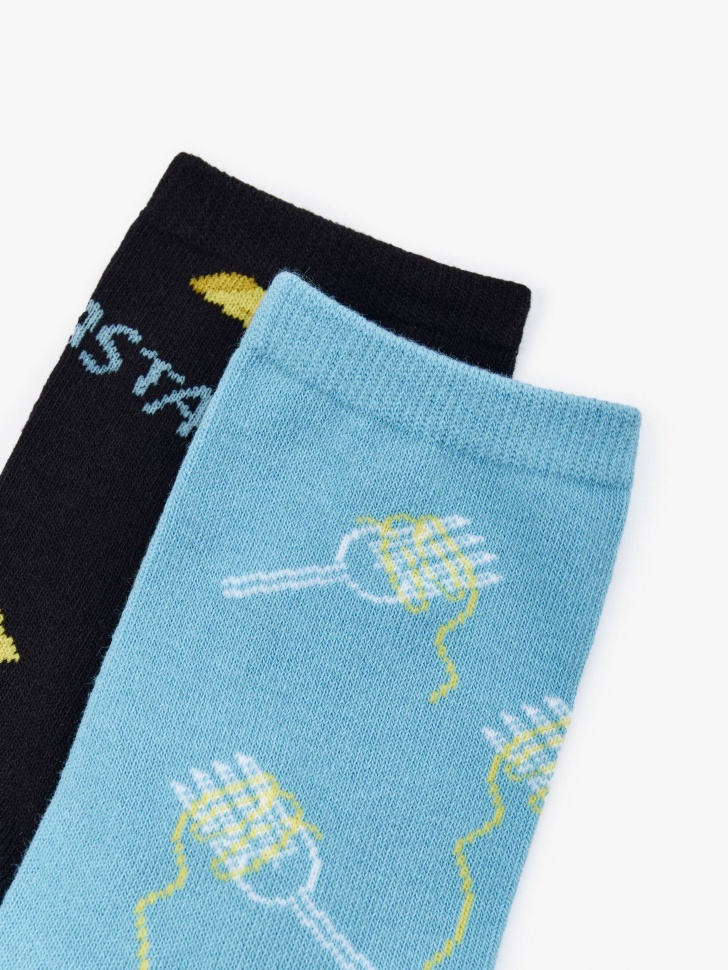 набор из 2 пар носков для мальчиков от бренда sela вид слева