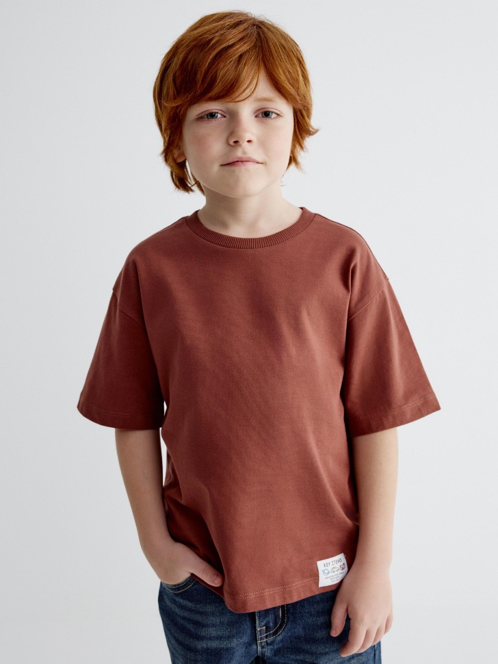 

Футболка оверсайз с принтом для мальчиков, SL6801060213