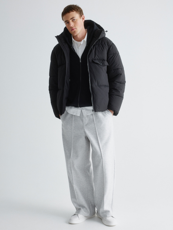 стеганая утепленная куртка оверсайз 4610517051653 по акции