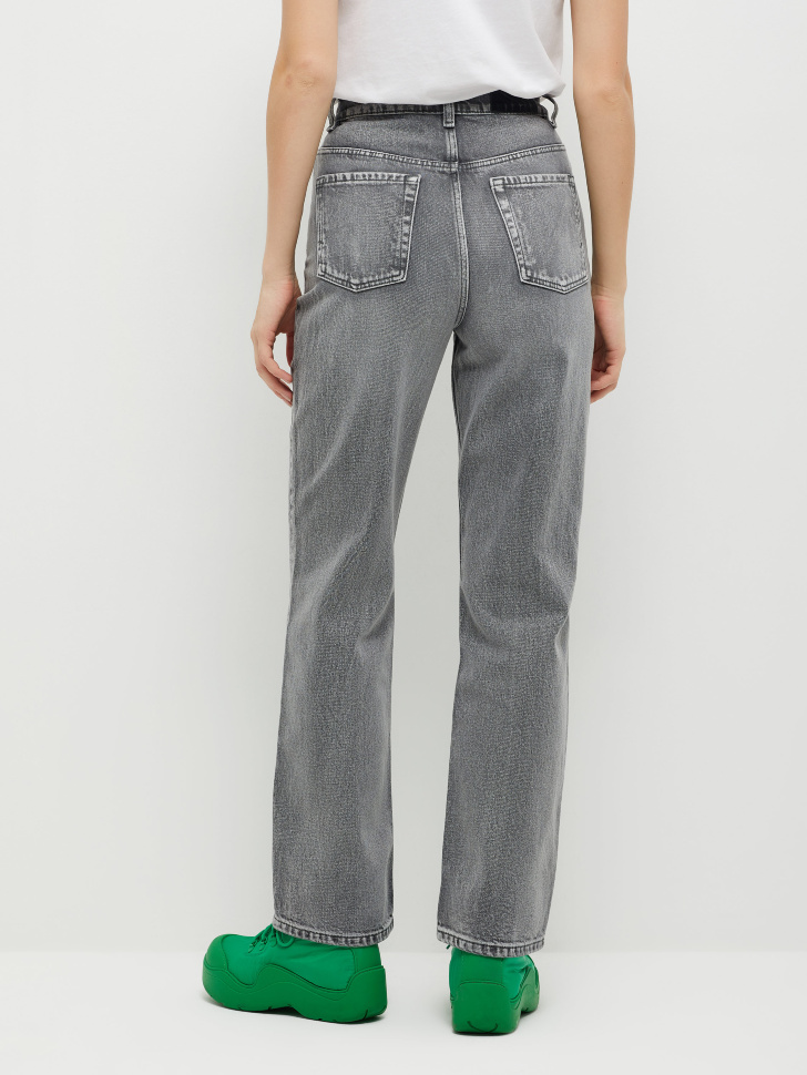 Прямые джинсы (серый, M) от Sela