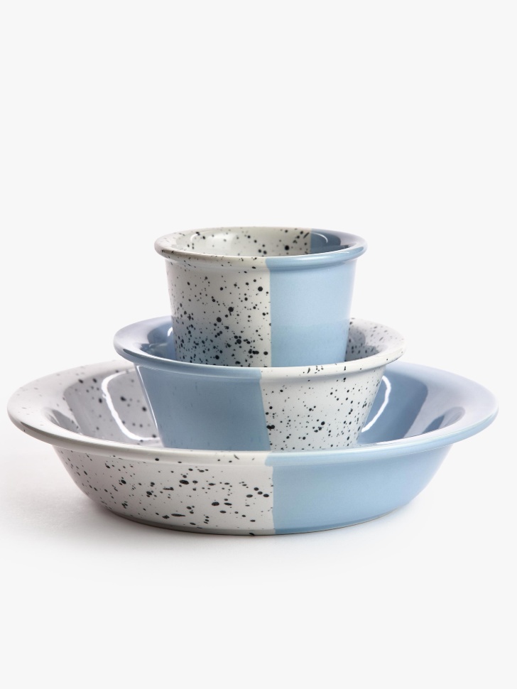 детский стакан из костяного фарфора от бренда sela вид слева