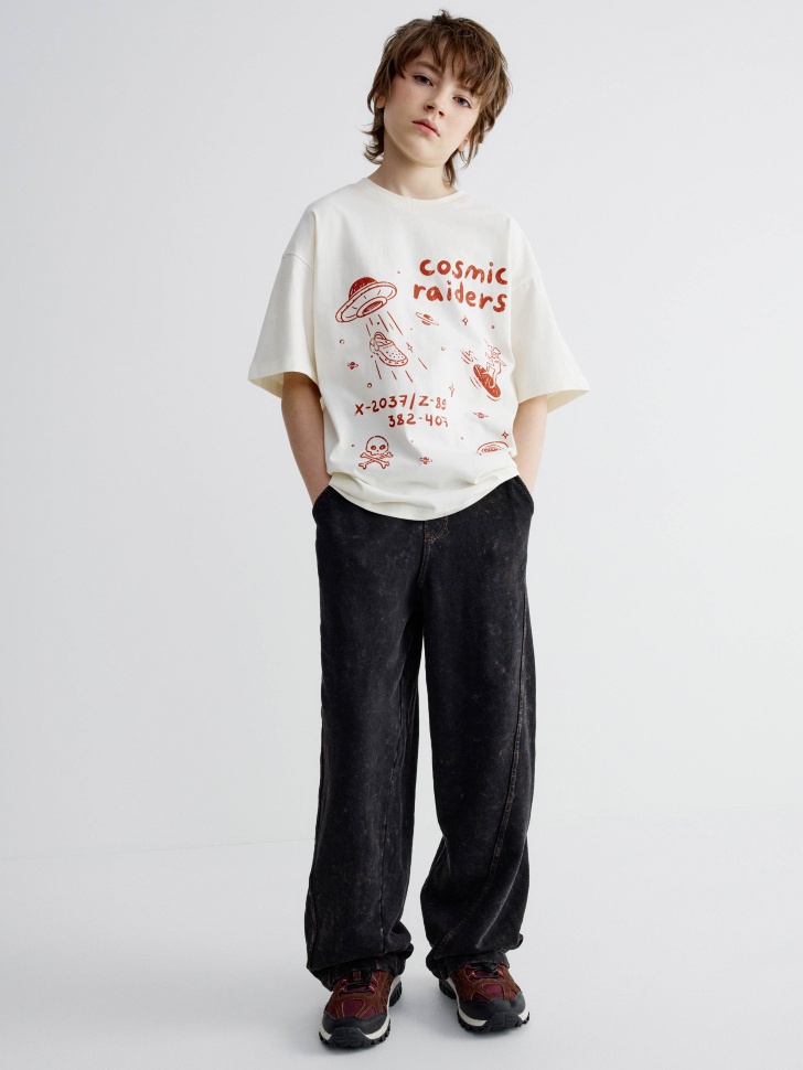 SELA Свободные трикотажные брюки, арт. 35808