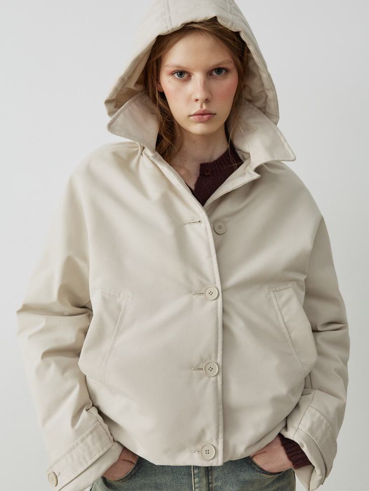 

Утеплённая куртка с капюшоном из линейки SELA Young, SL6803211105