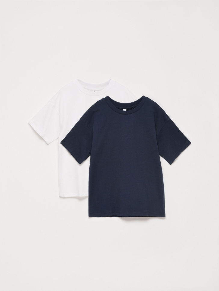 Набор из 2 футболок для мальчиков (синий, 152)