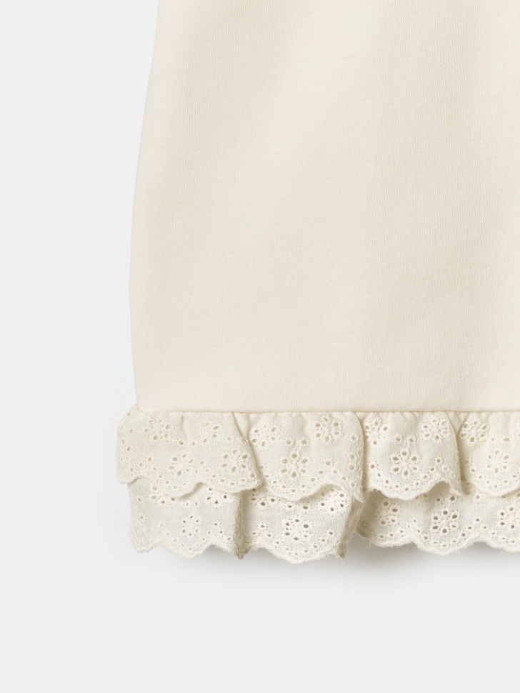 облегающая футболка с многослойным дизайном для девочек по цене 1499 руб вид справа