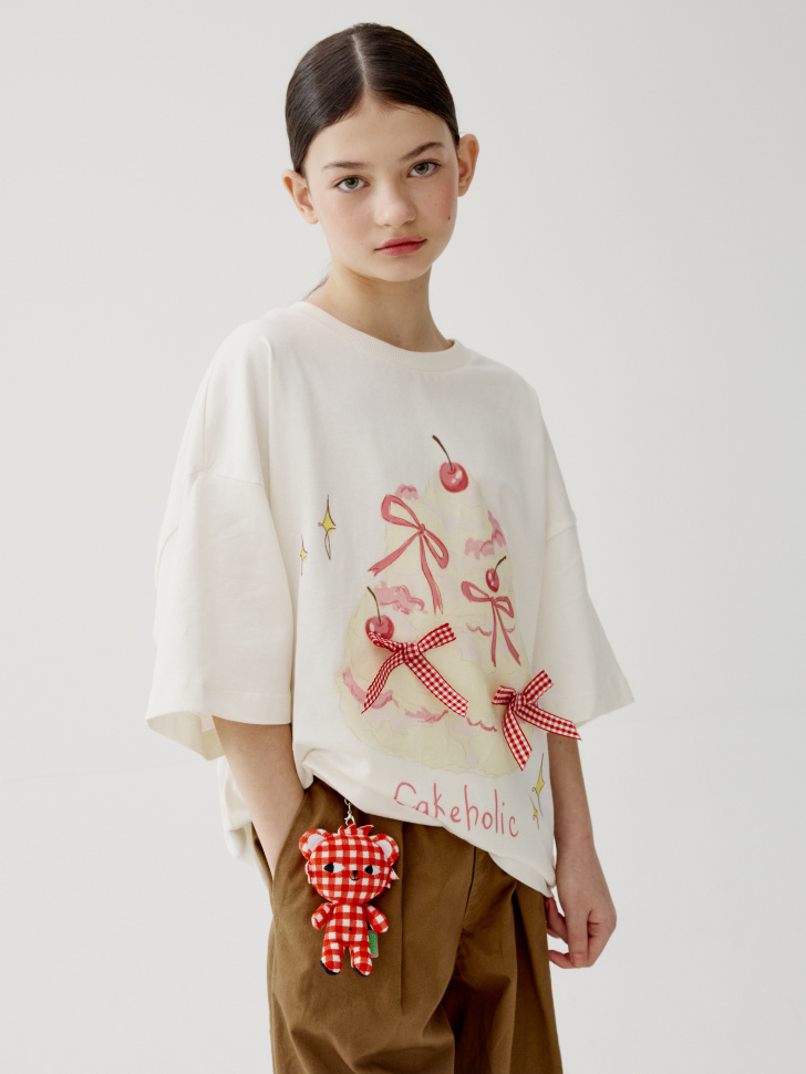 Футболка оверсайз SELA ART PEOPLE, белый, арт. 45394