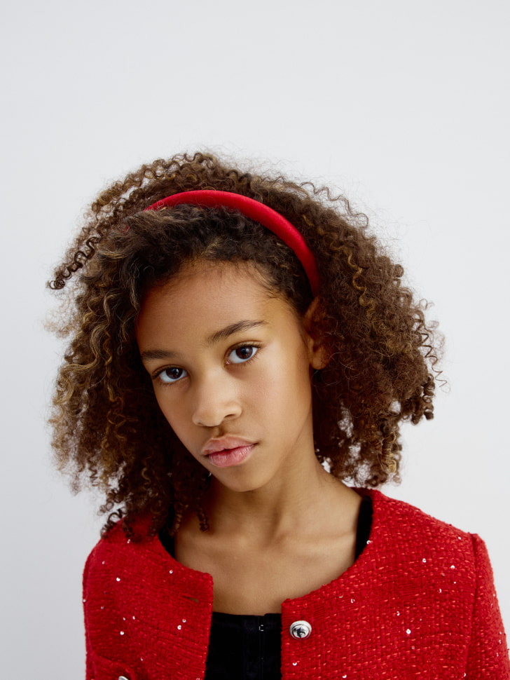 бархатный ободок для девочек 4610517050021 в интернет магазине