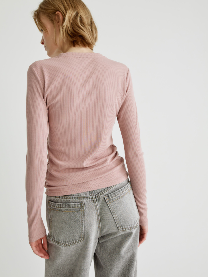 базовый лонгслив в рубчик 4610517131072 с промокодом