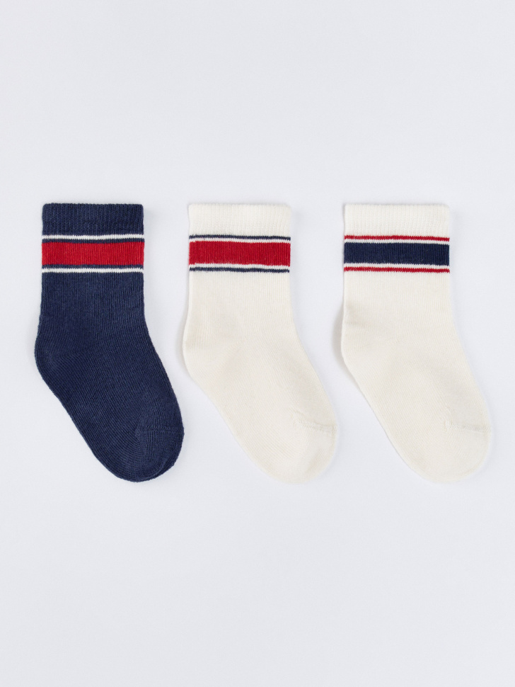 Набор носков SELA для малышей, 3 пары, разноцветный, арт. 35143