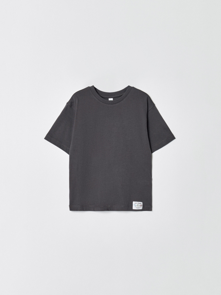 Футболка оверсайз Sela с принтом, серый, арт. 34348