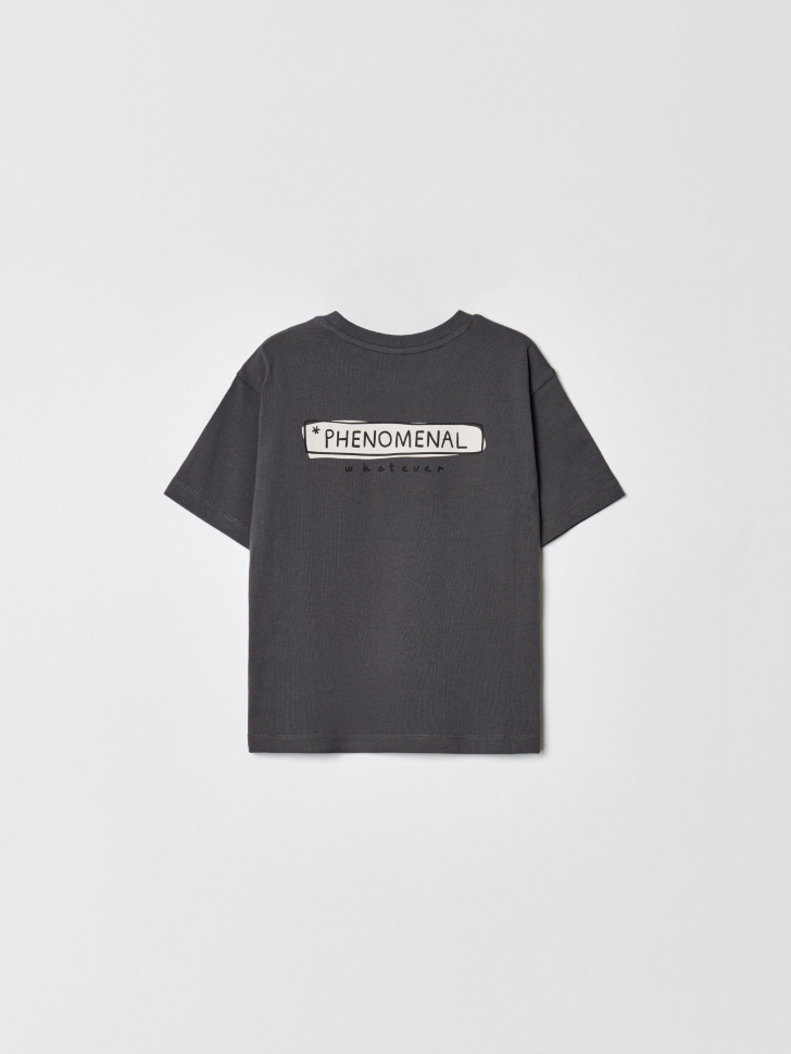 футболка оверсайз с принтом для мальчиков от бренда sela вид слева