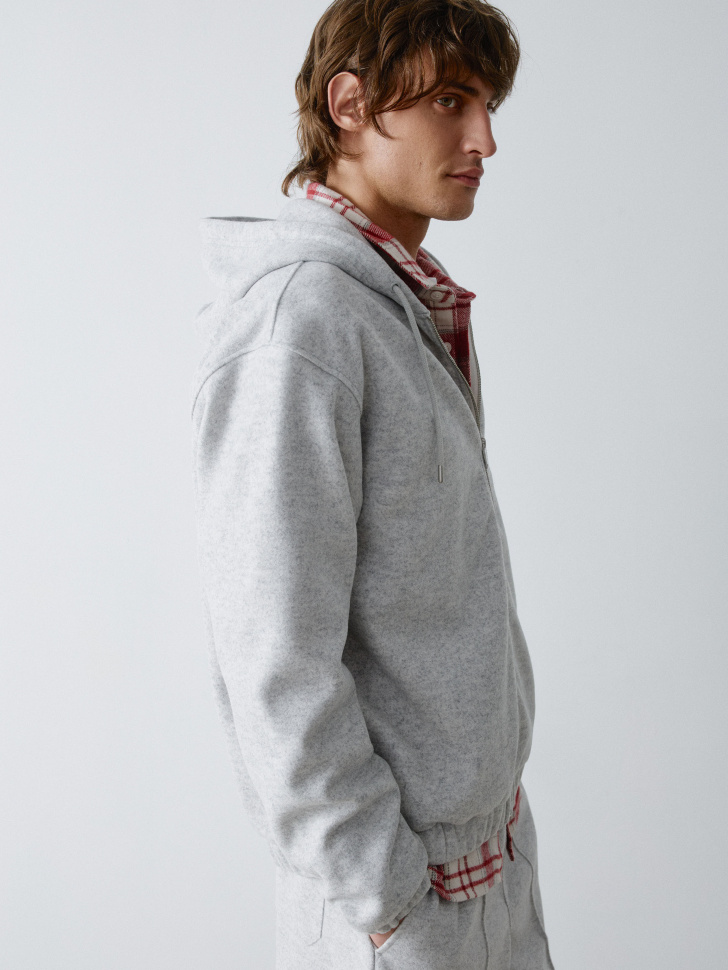 толстовка оверсайз на молнии 4610517244239 купить с доставкой