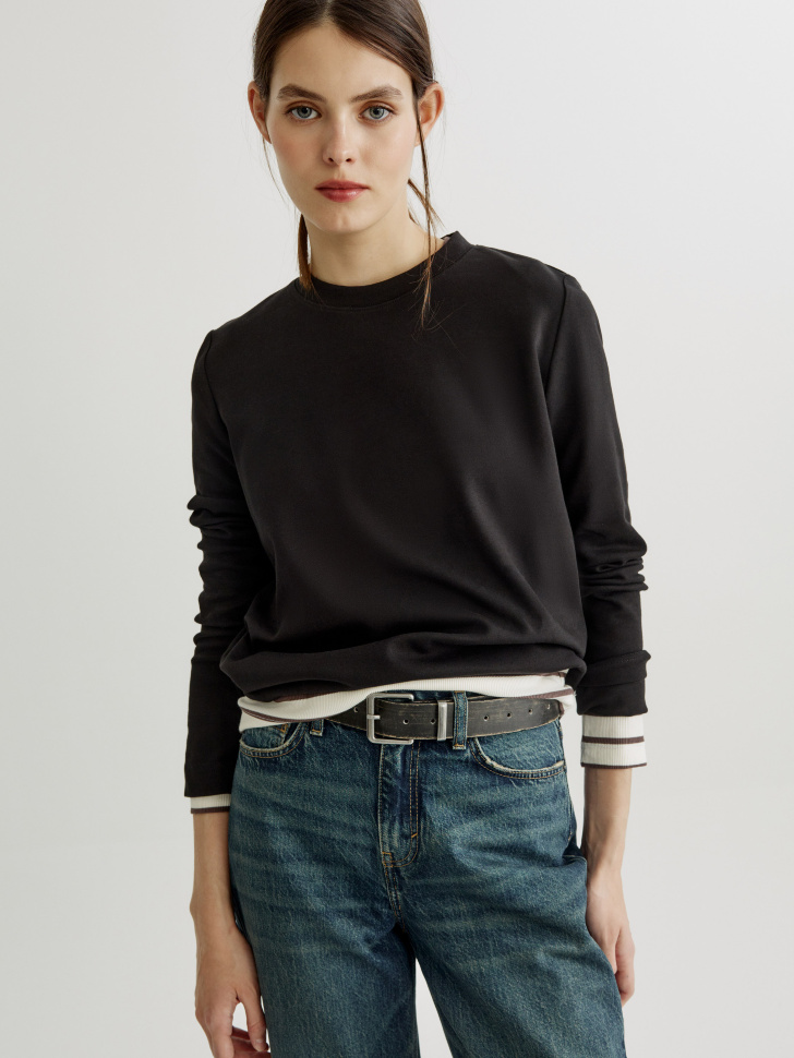 Лонгслив Sela, черный, арт. 41691