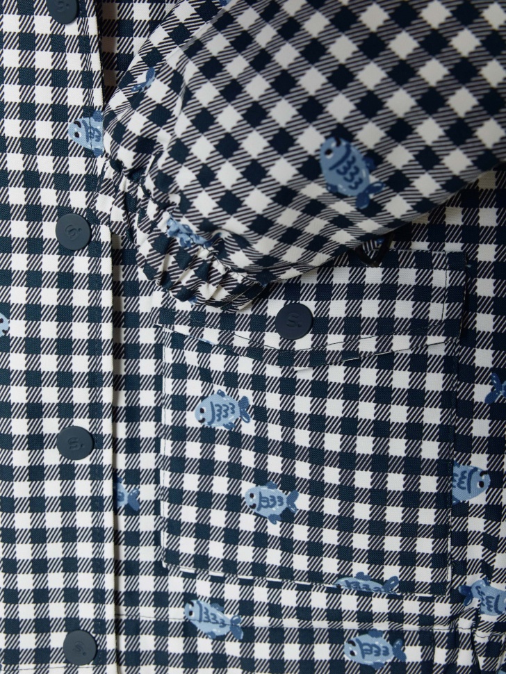 куртка из технологичной мембранной ткани drytex® для малышей из синтепона спереди