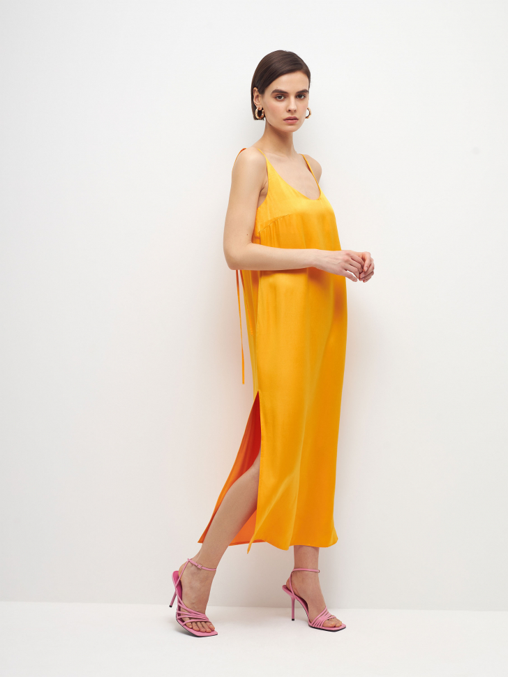 платье женское (оранжевый, M) от Sela