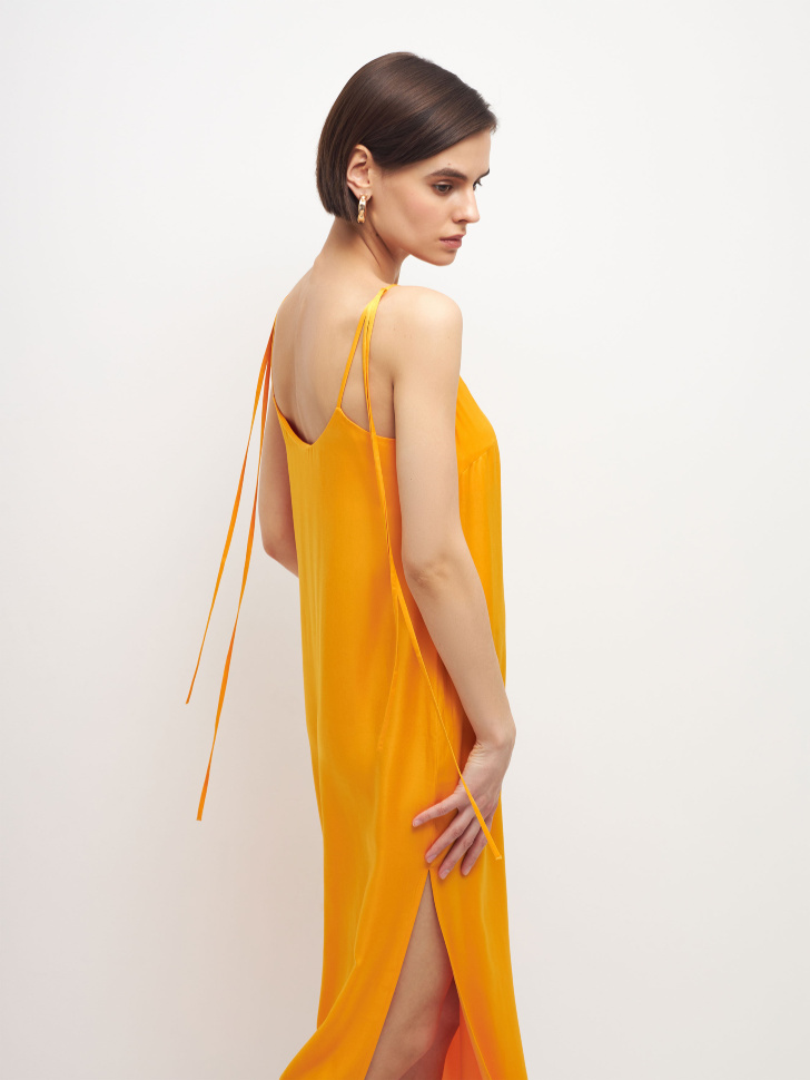 платье женское (оранжевый, M) от Sela