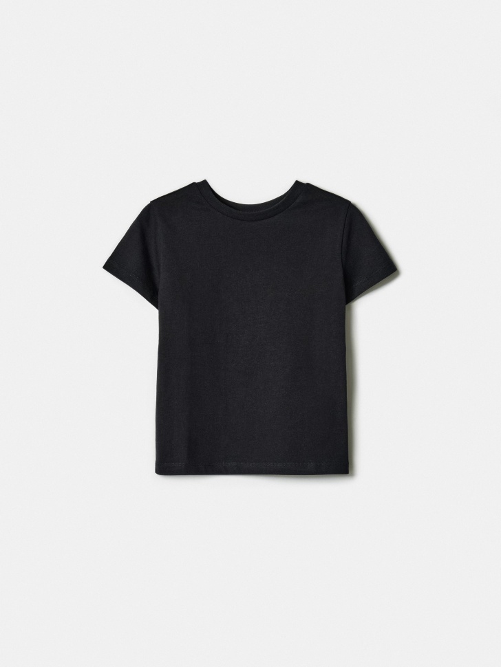 Футболка Sela детская базовая, черный, арт. 42821