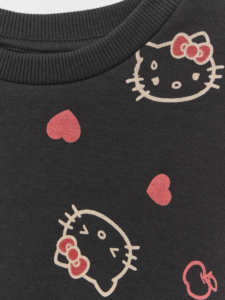 Свитшот с принтом Hello Kitty для девочек. Фото №5