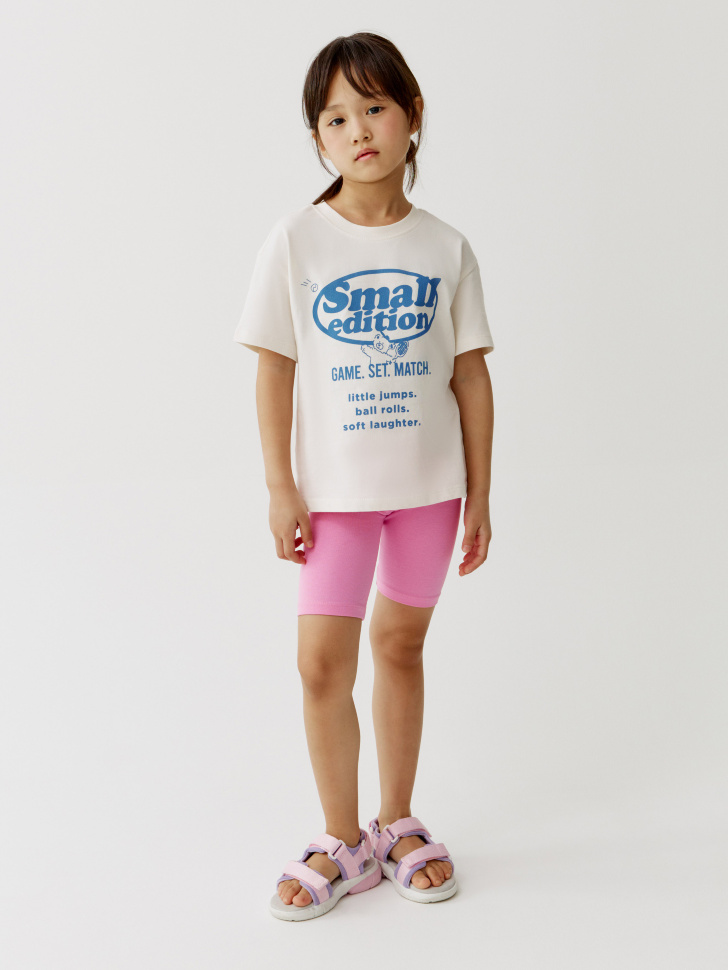 Комплект футболка и велосипедки SELA, разноцветный, арт. 52113