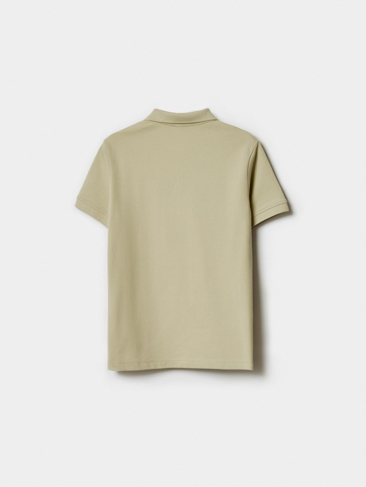 базовое поло с коротким рукавом для мальчиков из россии вид сбоку