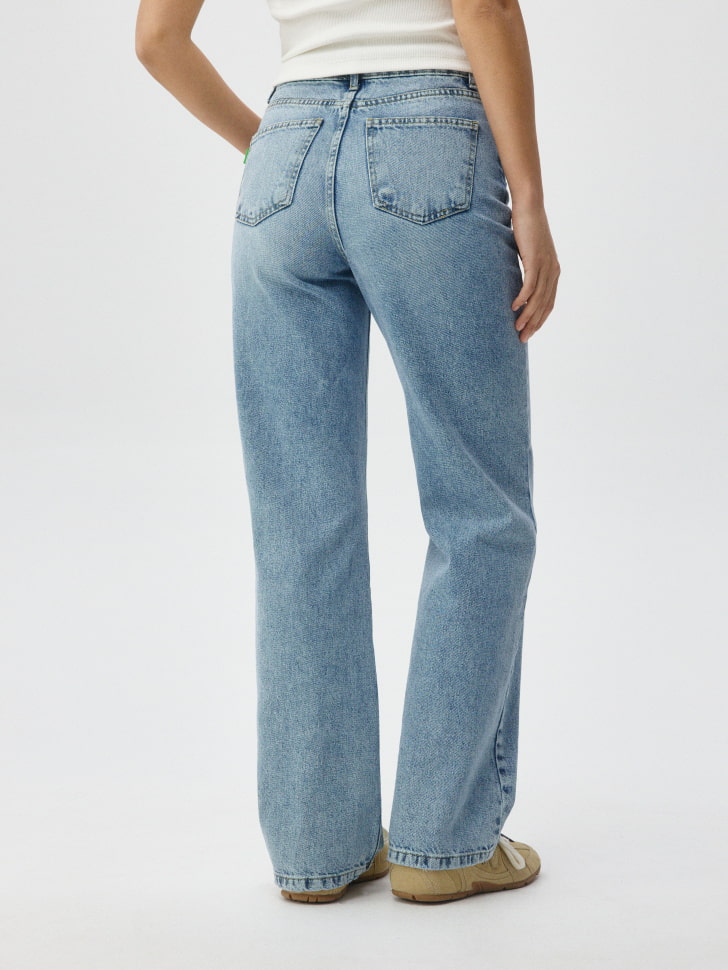 Джинсы 411 WIDE LEG из органического хлопка. Фото №5