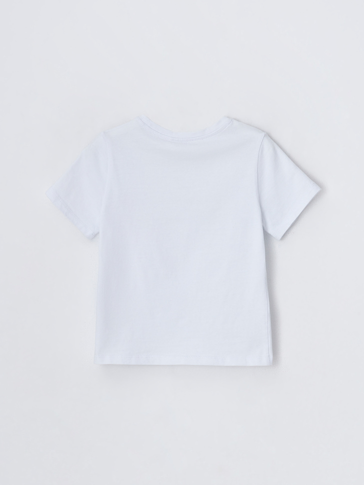 Базовая белая футболка для девочек (белый, 104) sela 4680168194160 - фото 4