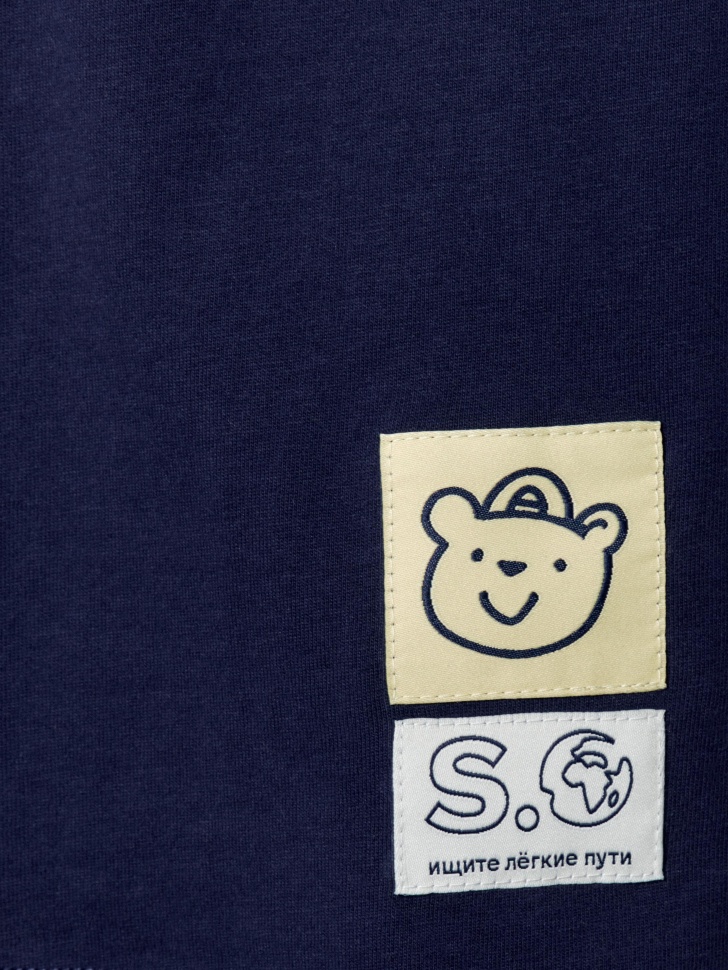 футболка оверсайз для мальчиков с принтом  x яндекс путешествия из хлопка спереди