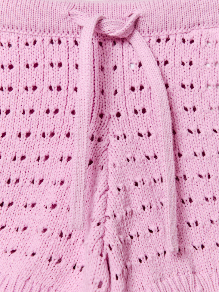 вязаные шорты с оборками для девочек по цене 1599 руб вид справа